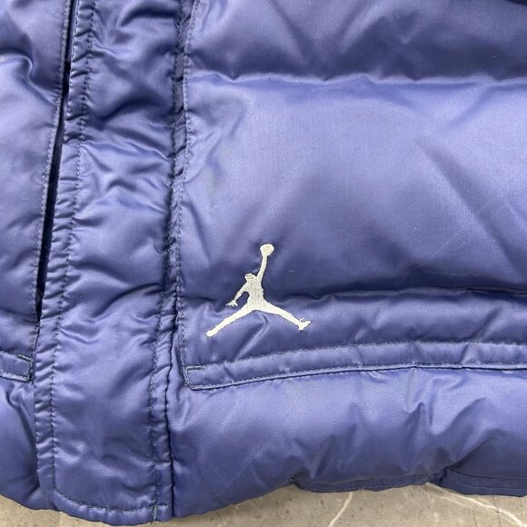 Nike Jordan 550 Military Parka Mens Large Down Puffer Jacket Lakers Colorway - Picture 4 of 15